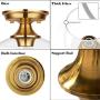 Semi Flush Mount Ceiling Light, Hallway Light Fixtures Ceiling with Clear Glass Shade Ceiling Light Fixture for Bedroom,Kitchen,Corridor, Entryway (Gold)