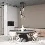 IESTARING Dimmable LED Ceiling Pendant Lighting, 25W 6-Light Modern Industrial Chandelier Light Crystal Bubble Shade Height Adjustable Hanging Light Fixture for Dining Room Kitchen Hotel (Bubble) IESTARING Dimmable LED Ceiling Pendant Lighting, 25W 6-Light Modern Industrial Chandelier Light Crystal Bubble Shade Height Adjustable Hanging Light Fixture for Dining Room Kitchen Hotel (Bubble)
