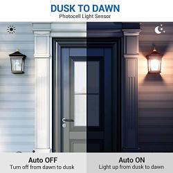 DEWENWILS 4-Pack Dusk to Dawn Light Bulb Led Outdoor Lighting, Smart Automatic On/Off Photocell Sensor A19 E26 Porch Light Bulb, 2700K Soft Warm White, 9W (60W Equivalent), 800 LM, UL Listed