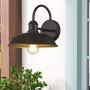 Odeums Farmhouse Barn Lights, Outdoor Wall Lights, Exterior Wall Lamps, Industrial Wall Lighting Fixture, Wall Mount Light in Oil Rubbed Bronze Finish with Copper Interior (Oil Rubbed Bronze, 1 Pack)