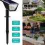 Nekteck 35 LED Solar Landscape Spotlights, IP65 Waterproof Wireless Solar Spot Lights Outdoor, 2-in-1 Solar Powered Wall Lights for Yard Garden Driveway Porch Pool Patio White Adjustable 2 Pack