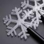 Uonlytech Christmas Snowflake Garden Lights Battery Operated Snowflake Lights Outdoor Waterproof Christmas Decorative Ground Lights Lawn Night Light