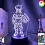 HOKVJ 3D Lamp Katsuki Bakugo Figure Kids Bedroom Nightlight Led Touch Sensor Room Lighting Anime My Hero Academia Gift Led Night Light