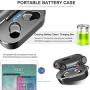 TOZO T10 Bluetooth 5.0 Wireless Earbuds with Wireless Charging Case IPX8 Waterproof TWS Stereo Headphones in Ear Built in Mic Headset Premium Sound with Deep Bass for Sport Black