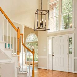 KSANA Farmhouse Foyer Lighting, Entryway Chandeliers for Dining Rooms, Kitchen Island, Foyer, Stairway, W14''xH23.5''