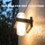 LUTEC Tango LED Sconces Wall Lighting 15.5W Warm White 3000K 1000Lumen Up and Down Outdoor Wall Light with Opal PC Diffuser for Porch, Garage, Garden, Entryway