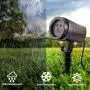 NUÜR Laser Projector Light with 24 Festive Patterns for Christmas & Party, IP65 Waterproof Projection Lamp with Remote Control & Timer Function for Indoor & Outdoor Use