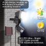 Noryer Solar Wall Light, 60 LED 750LM Wireless LED Solar Motion Sensor Lights Outdoor, Adjustable Head