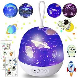 Night Light Projector, Kids Night Star Light with USB Cable, 360 Degree Rotation Baby Sky Light Projector for Bedroom Starry Galaxy Light Projector, Best Gift for Kids - 4 Scenes, 8 Model