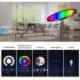 Floor Lamp, HueLiv Super Bright RGBW Smart WiFi LED Floor Lamp for Reading, Dimmable Torchiere, for Living Rooms Bedrooms, for DIY, Compatible with Alexa & Google Home, Black, 25W