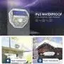 Solar Motion Sensor Light Outdoor, Lantoo 40 LEDs Solar Lights Outdoor, IP65 Waterproof Solar Security Decorative Wall Lights 270° Wide Angle for Step Stair, Yard, Path, Patio, Fence, Garage (2 Pack)