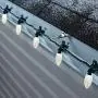 NOMA C9 LED Quick Clip Christmas Lights | Built-in Clip-On String Lights | 24 Warm White Bulbs | 16 Foot Strand 