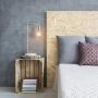 HAITRAL Industrial Table Lamp Gold - Small Desk Lamp for Bedroom, Office, Living Room HAITRAL Industrial Table Lamp Gold - Small Desk Lamp for Bedroom, Office, Living Room