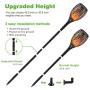 S.Y. Solar Lights Outdoor, 4 Pack, 96 LED Solar Torch Light with Dancing Flickering Flames, 3 Installation, 2 Heights Available, Waterproof Landscape Solar Garden Lights, Auto On/Off Outdoor Lighting