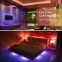 Phopollo LED Strip Lights 32.8ft Color Changing 3528 600Leds Non Waterproof Flexible Led Tape Light Kit with 24 Key IR Remote Controller and 12V Power Supply for Room, Bedroom