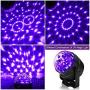 RECHING LED UV Black Light,UV Disco Ball Party Lights DJ Lights Sound Activated Strobe Light Stage Lighting for House Party Nightclub Karaoke Dance Wedding Ballroom Halloween Event (Black Light-UV)