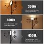 Befano Bright LED Floor Lamps for Bedrooms, Living Room with Touch Switch Intelligent Remote Control Set and 2 LED Lights, Flexibly Lamp Pole and Dimmable Tall Floor Lamp