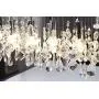 Saint Mossi Modern Crystal Linear Raindrop Chandelier Lighting Flush Mount LED Ceiling Light Fixture Pendant Lamp for Dining Room Bathroom Bedroom Livingroom 8E12 Base H12'' x L 47''