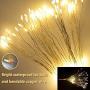 WGCC 4 Pack Firework Hanging Lights 120 LEDs 8 Modes Copper Wires Hanging Battery Operated Decorative Lights with Remote, Waterproof Starburst String Lights, Fairy Lights for Home, Indoor & Outdoor