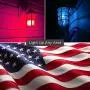 Veterans Day Light Bulbs - 11 Watt Red and Blue Light Bulbs - Dimmable - E26 Base - by GoodBulb (11 Watt S14, 2 Pack)