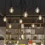 NOXARTE Ceiling Spider Lamp Industrial Hanging Pendant Light Adjustable Wire Indoor Lighting Fixture for Bedroom Living Room 8 Lights