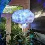 BEFOKA DIY Fluffy Cotton Cloud Light Cloud Lamp Creative Handmade Floating Clouds Night Light for Children Kids Bedroom Home Decoration (White Light-Feather)