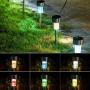 KODOO Solar Garden Lights Outdoor, 6Color 12Pack Stainless Steel Led Pathway Lights for Patio, Lawn, Yard and Walkway