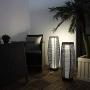 Grand Patio Outdoor Floor Lamp, Large-Sized Solar Powered Rattan Light, Weather–Resistant Rattan Floor Lamp for Patio, Deck and Garden