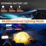 Super Bright Handheld Flashlight,Rechargeable Spot Lights Hand Held,7000 Lumens 6600 mAh LED Flashlight Spotlight,Waterproof Portable for Outdoor Camping Adventure Emergency (Black)