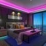Ksipze Led Strip Lights 16ft RGB Color Changing with 44 Keys Remote and 12V Power Supply for Bedroom Kitchen Home Decoration