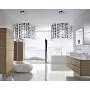 Top Lighting 1-Light Chrome Finish Metal Shade Chandelier Hanging Pendant Ceiling Lamp Fixture