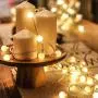 Led String Lights, 59ft 100 Leds Globe String Lights Plug in Waterproof Extendable Fairy Lights with 8 Mode Remote Control Decoration for Indoor Outdoor Wedding Birthday Party, Warm White Led String Lights, 59ft 100 Leds Globe String Lights Plug in Waterproof Extendable Fairy Lights with 8 Mode Remote Control Decoration for Indoor Outdoor Wedding Birthday Party, Warm White