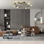 Sivilynus Modern Sputnik Ceiling Hanging Light Chandelier 8 Lights Flush Mount Brushed Nickel Sputnik Lighting for Kitchen Dining Room Living Room Foyer