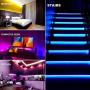 49.2FT LED Strip Lights, ARKOCHIC LED Lights Color Changing 5050 RGB Led Lights with 44 Keys IR Remote and 12V Power Supply for Bedroom, TV, Kitchen, Room, Party, Home Decorations