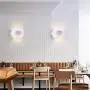 LightInTheBox Modern Contemporary Wall Sconces Wall Light Flush Mount Wall Lighting Fixture Lamp for Living Room Bedroom 60W White 2PCS