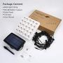 LE Solar Outdoor String Lights LED Patio Lights, USB Rechargeable Portable Bistro Lights, 25ft 25 G40 Bulbs Edison Café String Lights for Porch, Pergola, Backyard, Deck, Garden, Pool, Party, Wedding
