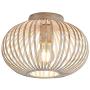 YLONG-ZS Industrial Ceiling Light Fixture Semi-Flush Mount for Dining Room, Bedroom, Cafe, Bar, Corridor, Hallway, Entryway, Passway,White Finish