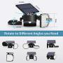 OUSFOT Solar Security Light Motion Sensor Outdoor 56 Led Solar Flood Light Dual Head Spotlights IP65 Waterproof 360 Degrees Adjustable Solar Wall Lights for Patio Front Door Yard Garden Garage Deck