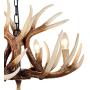 EFFORTINC Vintage Style Resin Deer Horn Antler Chandeliers,4 Lights(Bulbs Not Included)