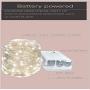 sentonni 2Pack Photo Clip String Lights100 LED 33 Ft Fairy Copper Lights with 60 Wood Clips with Ornaments DIY Battery Operated 8Modes Waterproof Bedroom Decor/IndoorPatio Wedding