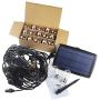 Beilf Large Capacity Ultra Bright 48ft Outdoor Solar String Lights, Waterproof, USB Charge,Heavy Duty Cable,17 Pcs Shatterproof LED Bulbs, 4 Modes,Solar Backyard Patio Lights for Patio,Garden,Porch