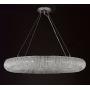 Crystal Ring Chandelier Modern/Contemporary Lighting Floating Orb Chandelier 60” Wide - Good for Dining Room, Foyer, Entryway, Family Room and More!