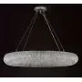 Crystal Ring Chandelier Modern/Contemporary Lighting Floating Orb Chandelier 60” Wide - Good for Dining Room, Foyer, Entryway, Family Room and More!