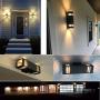 Kulmeo Outdoor Wall Lamp Modern Look LED Wall Light Fixture Wall Lantern Wall Sconce (2 Pack)