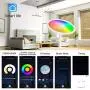 Wixann Smart Led Floor Lamp - Torchiere RGBW Smart Lamp Work with Alexa Google Home, 2000LM Dimmable Bright Standing Lamp for Living Rooms Bedroom Offices, Remote Control Via Smart Life - White