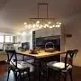 Branch Firefly G4 Chandeliers Light,Artistic Creativity Living Room Shop Light Fixture Chandelier,Romantic Warm Pendant Light Lamp Black Frosted