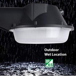 NaturaLED 25 watt -120-277volt - Outdoor LED Barn Light Dusk-to-Dawn Security Yard Light with Photocell - 4000K, Set of 4