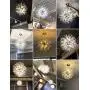 Dellemade Modern Sputnik Chandelier, DD00906N 12-Lights Fireworks Pendant Light,Silver Crystal Ceiling Light Fixture for Bedroom,Living Room,Dining Room