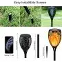 【Upgraded 8Pack Torches】Solar Lights Outdoor, 33LED Solar Torch Lights with Dancing Flickering Flames, Waterproof Landscape Decoration Flame Lights for Garden Pathway Yard-Auto On/Off Dusk to Dawn