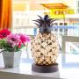 Mercury Glass Pineapple Lamp, Golden Glass Table Lamp for Bedroom, Dresser, Living Room, Kids Room, Coffee Table, Office, Bookstore, Festival Decor and Gift (Gold)
